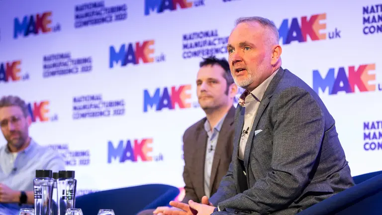 Ideal Heating's John Cook speaks at Make UK's 2025 Conference