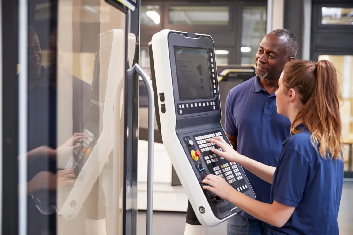 Image of the training of an apprentice