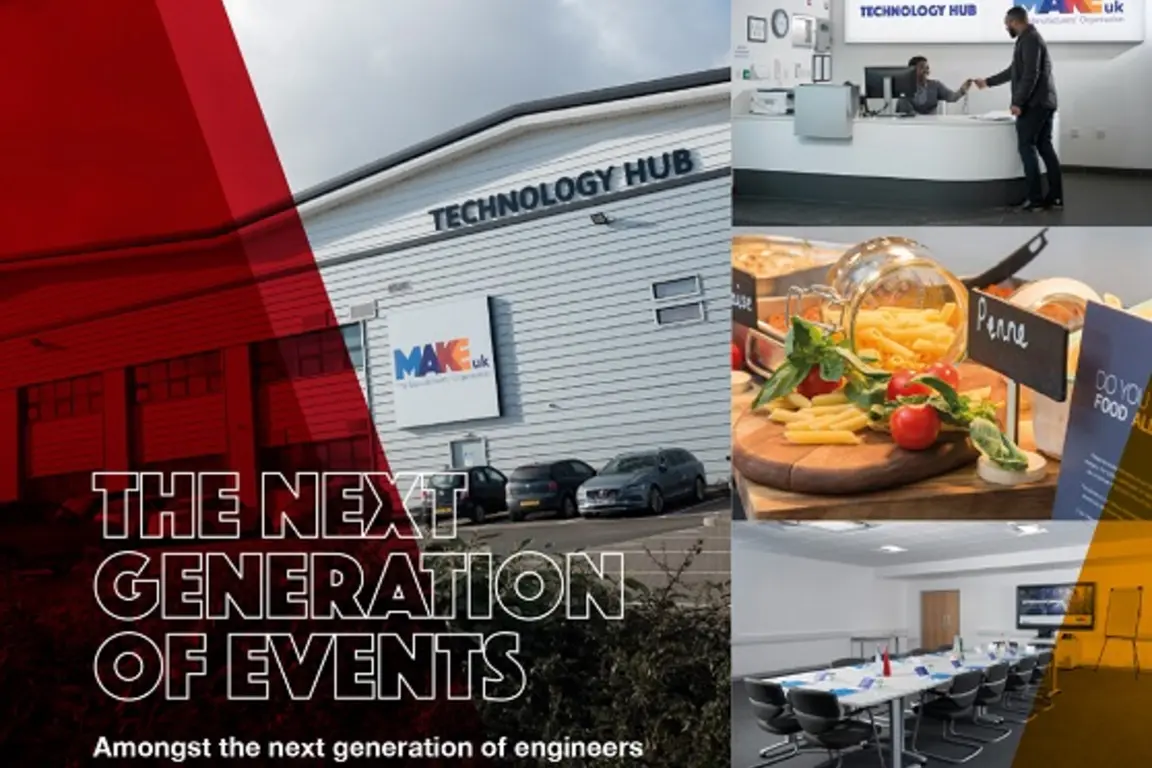 Flyer for Make UK's Tech Hub where we train our apprentices
