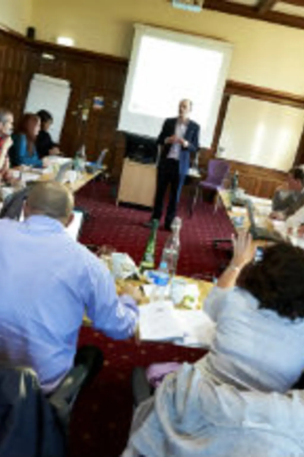 People sitting around a desk